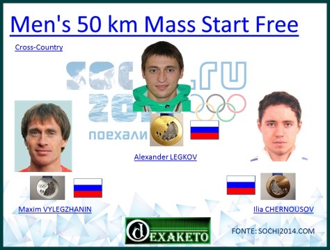 Men's 50 km Mass Start Free - Cross-Country - Sochi 2014