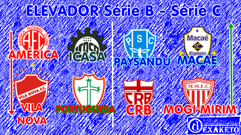 Elevador do Brasileirão Série B e Série C 2014-2015