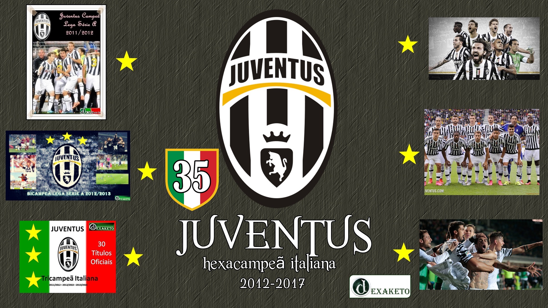 Juventus Hexacampeã Italiana 2012-2017 - Dexaketo