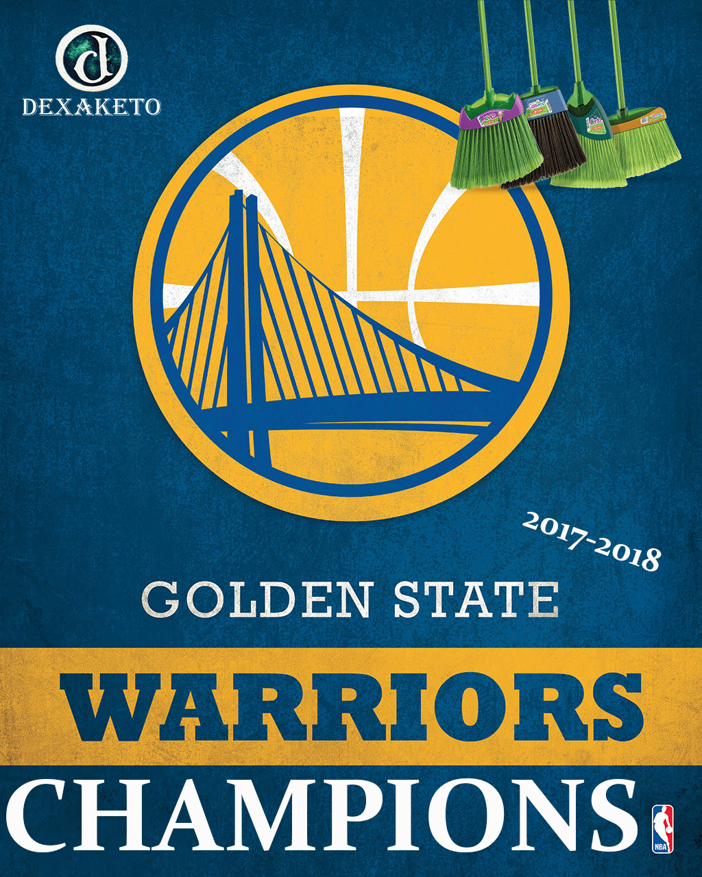 Golden States Warriors - Champions NBA 2017-2018 - Dexaketo