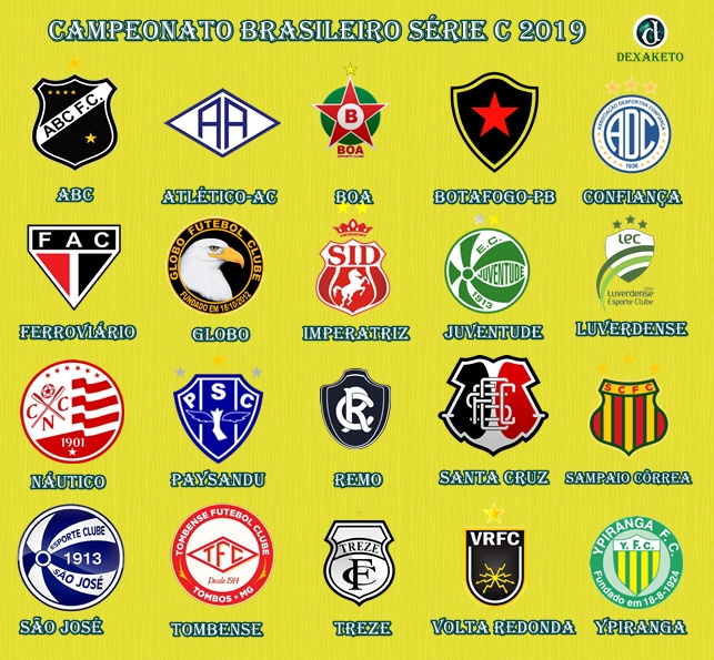 Clubes - Campeonato Brasileiro Série C 2019 - Dexaketo